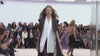Model Maryna Polkanova walks the Céline Spring/Summer 2017 womenswear show in Paris. Video via Celine